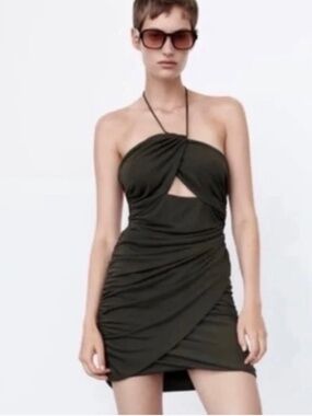 Zara Draped Mini Dress